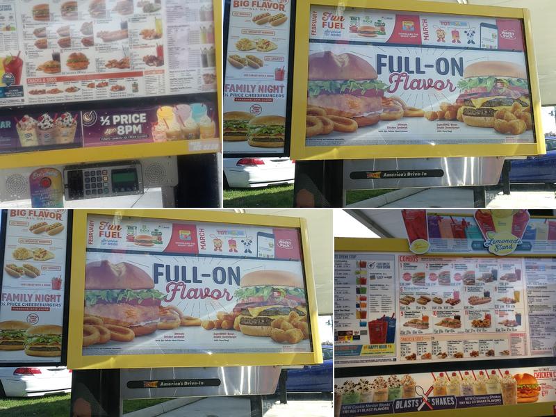 Sonic Drive-In Menu