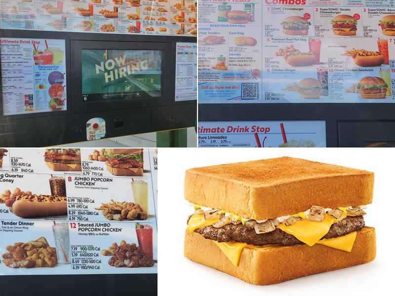 Sonic Drive-In Menu
