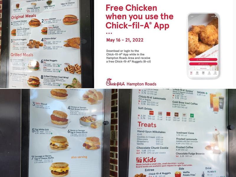 Chick-fil-A Menu