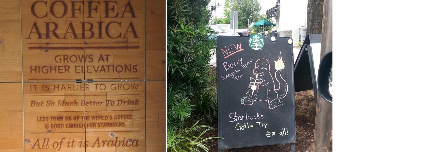 Starbucks Coffee Company Menu