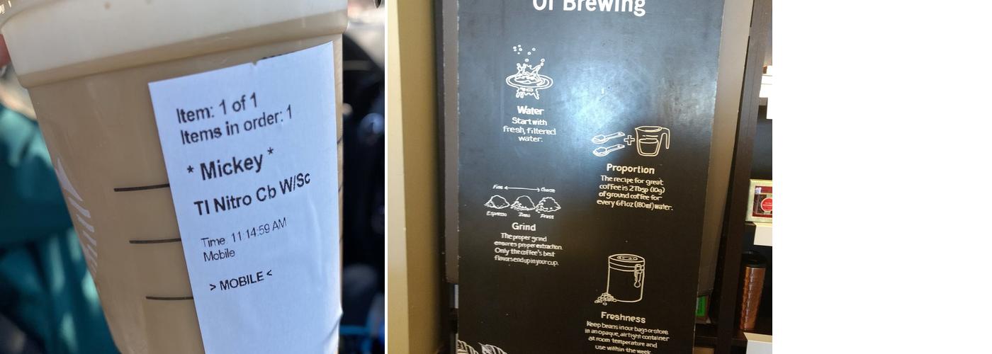 Starbucks Coffee Company Menu