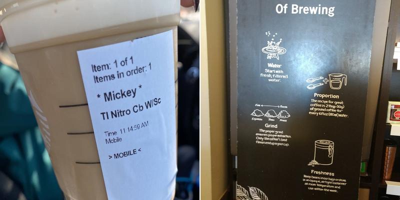 Starbucks Coffee Company Menu