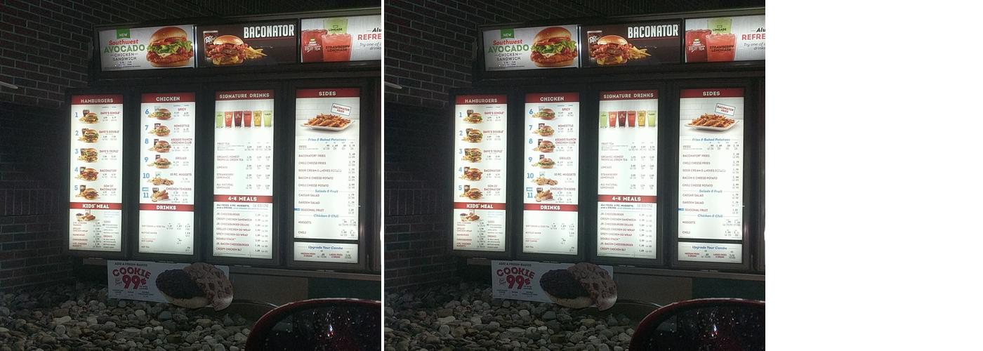 Wendy's Menu