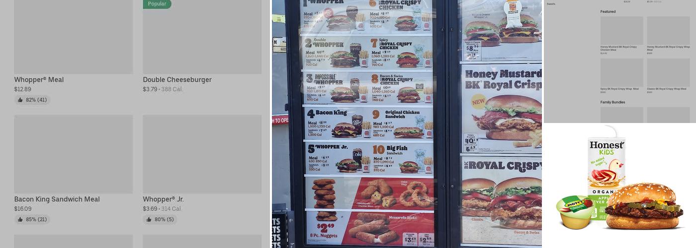 Burger King Menu