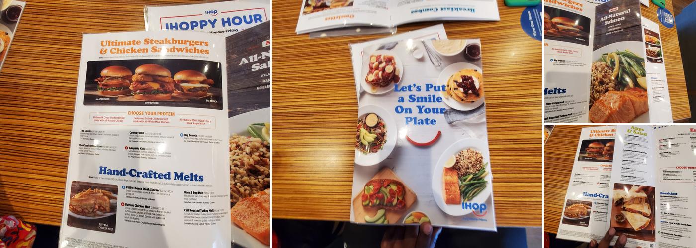 IHOP Menu