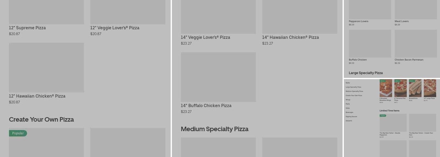 Pizza Hut Menu