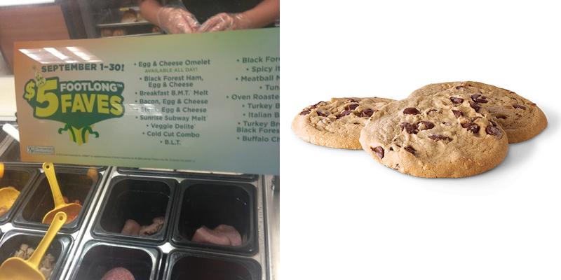 Subway Menu