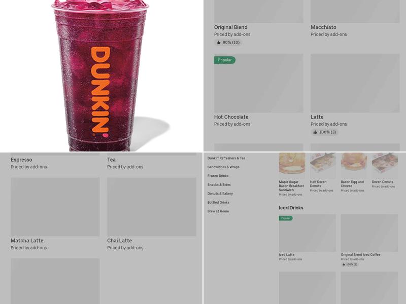 Dunkin' Menu