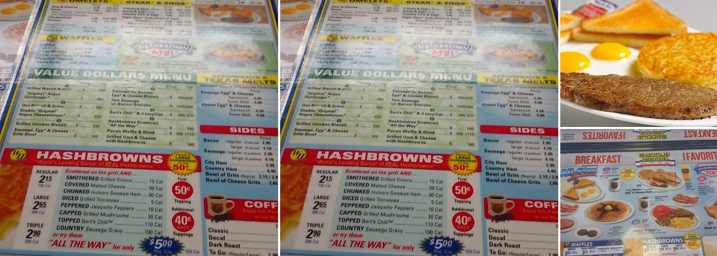 Waffle House Menu