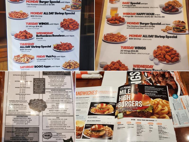 Hooters of Greenbrier Menu