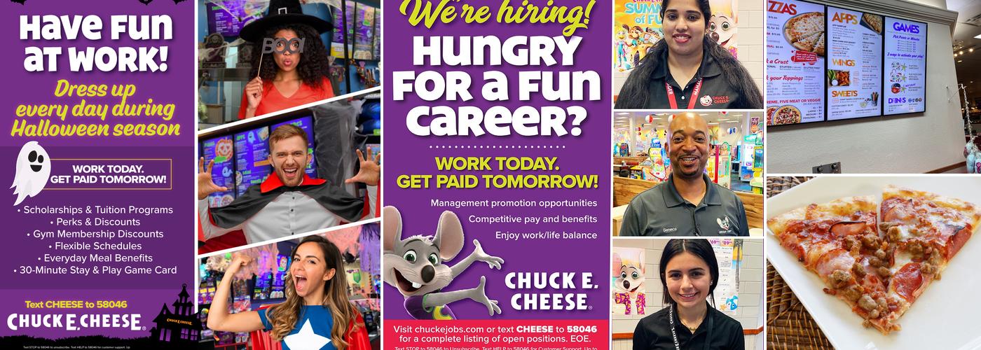 Chuck E. Cheese Menu