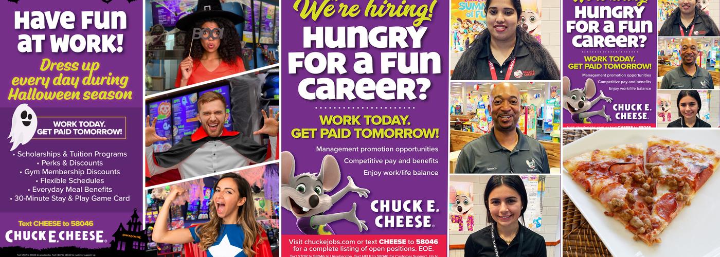 Chuck E. Cheese Menu