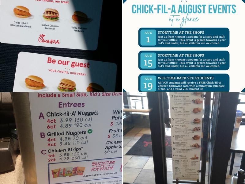 Chick-fil-A Menu
