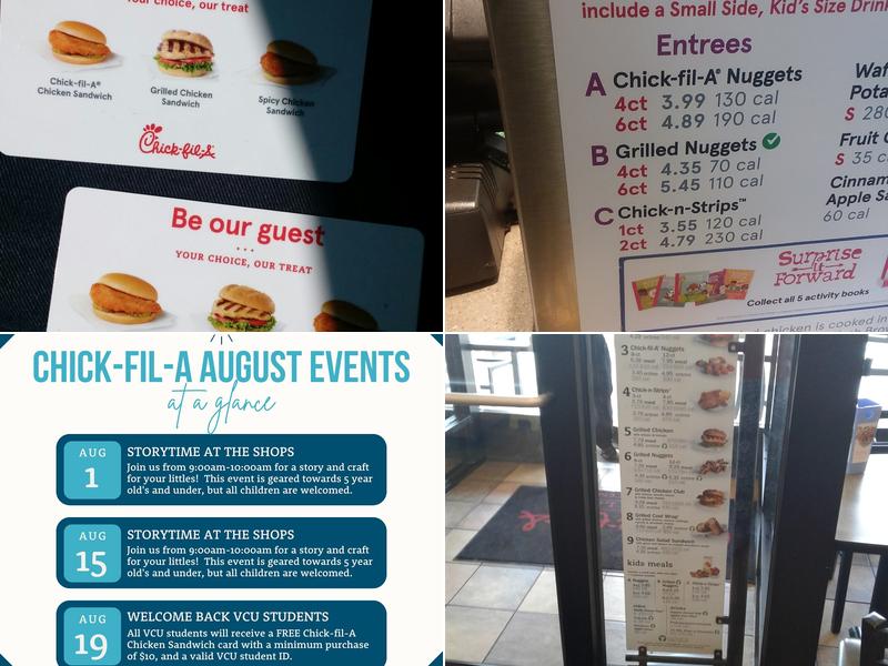 Chick-fil-A Menu
