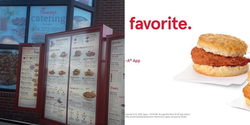 Chick-fil-A Menu