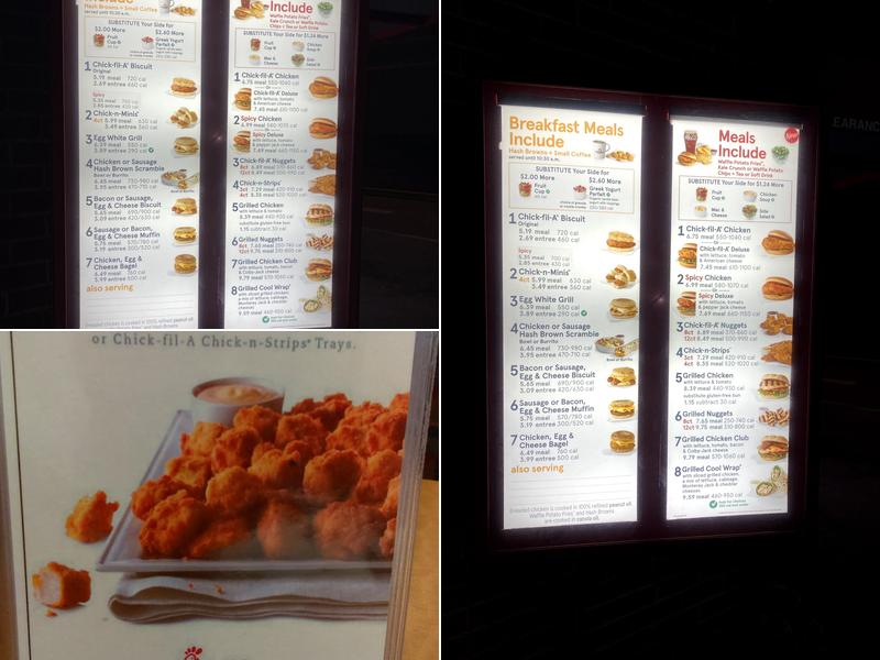 Chick-fil-A Menu