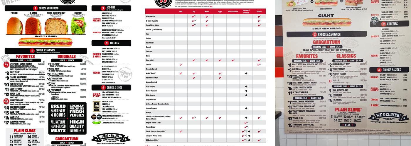 Jimmy John's Menu