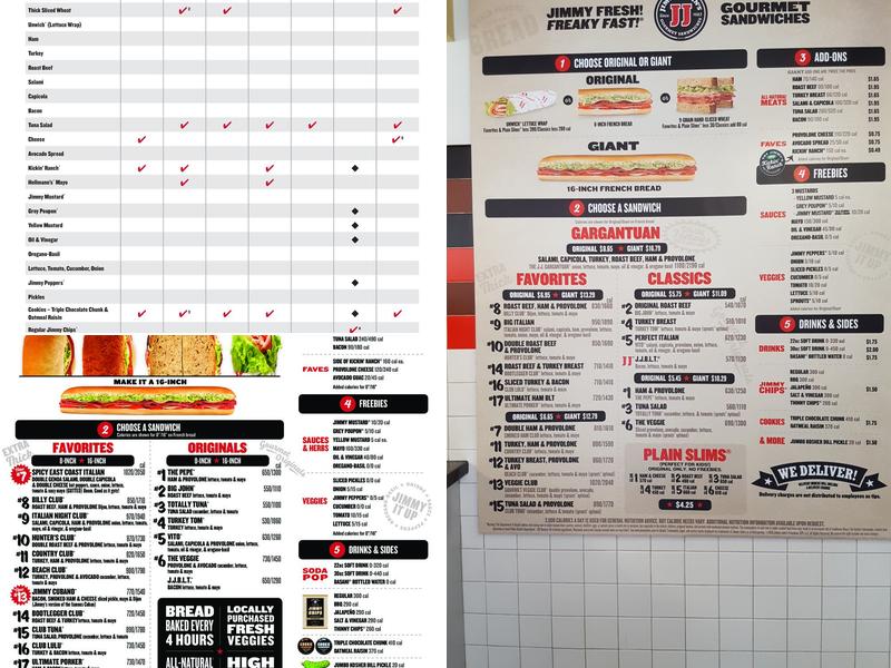 Jimmy John's Menu