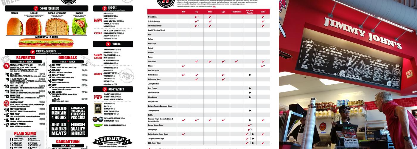 Jimmy John's Menu