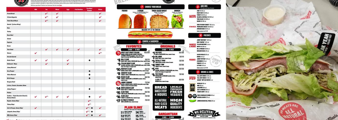 Jimmy John's Menu