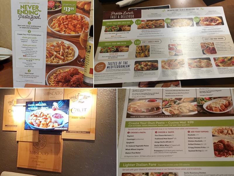 Olive Garden Italian Restaurant Menu