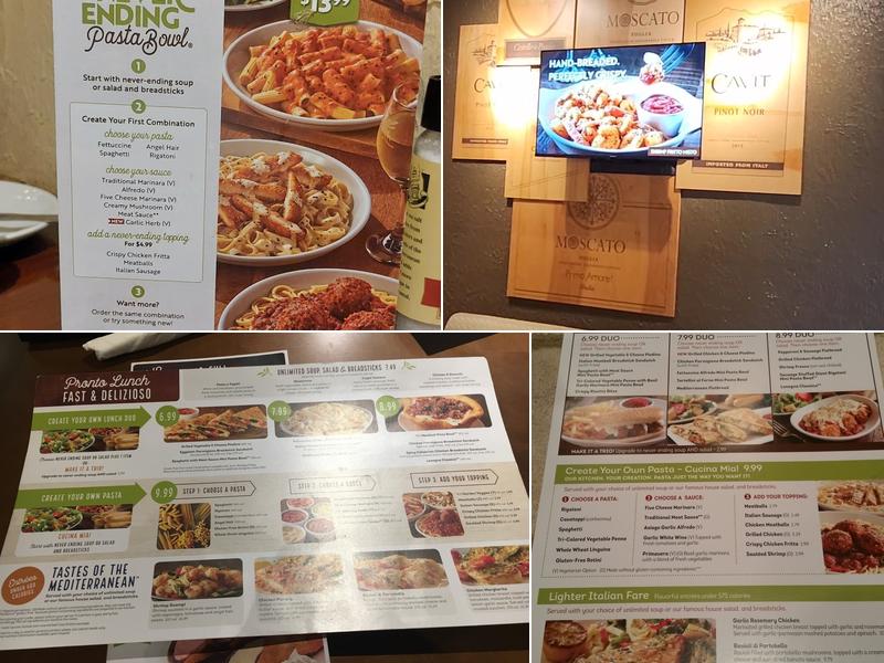 Olive Garden Italian Restaurant Menu