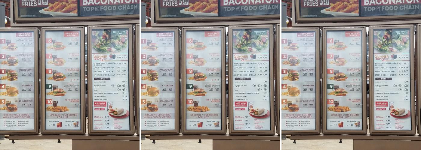 Wendy's Menu