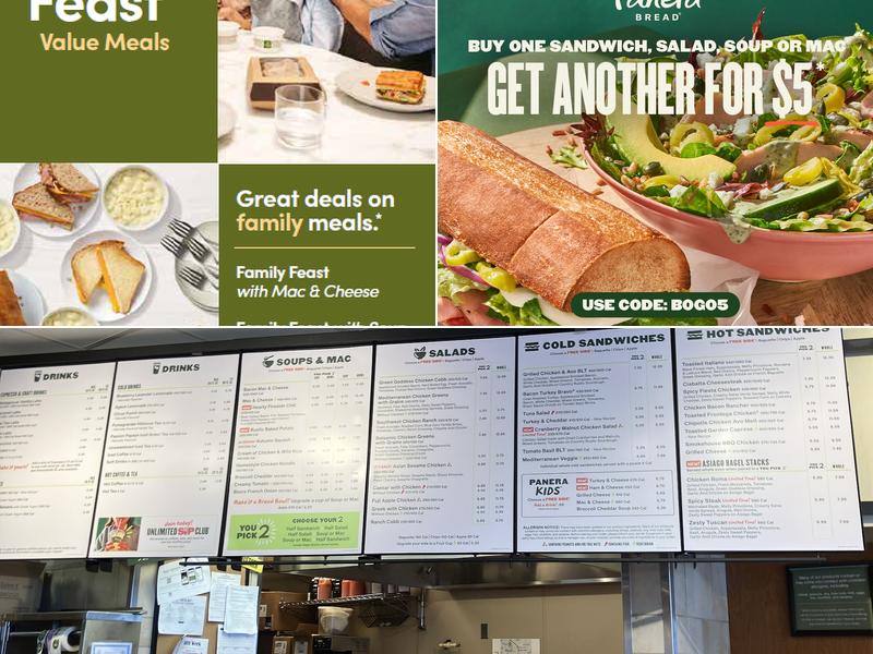Panera Bread Menu