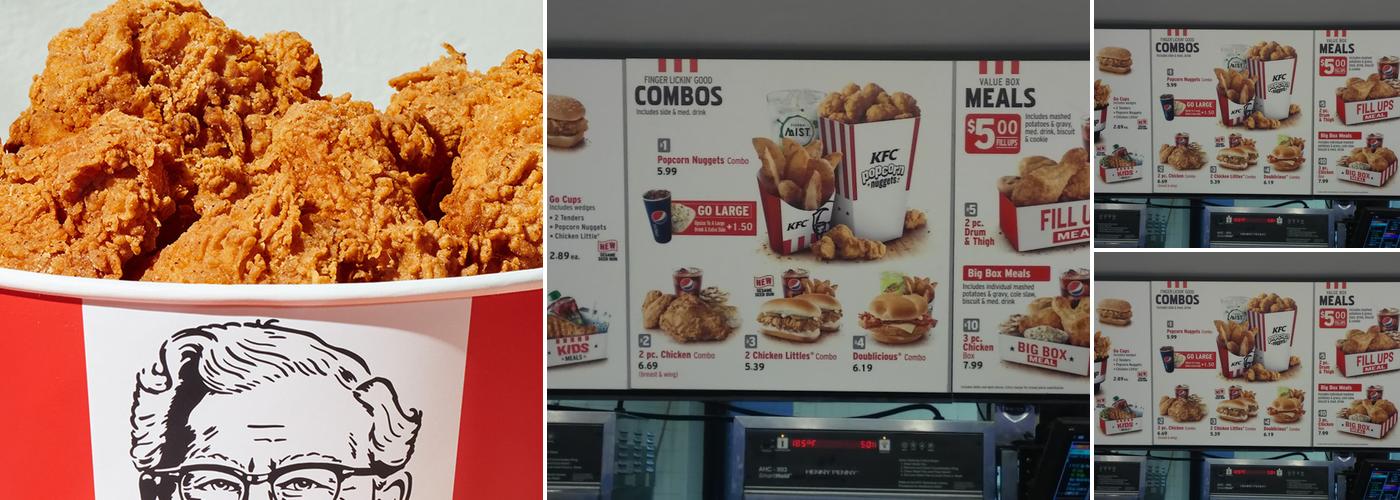 KFC Menu