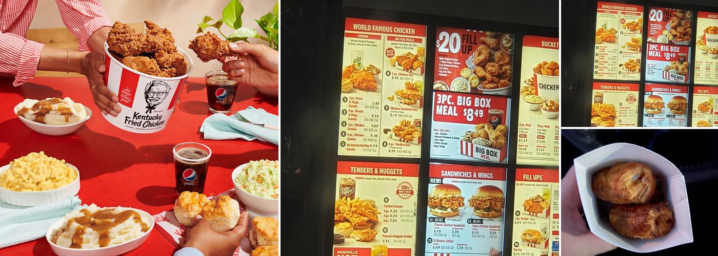 KFC Menu
