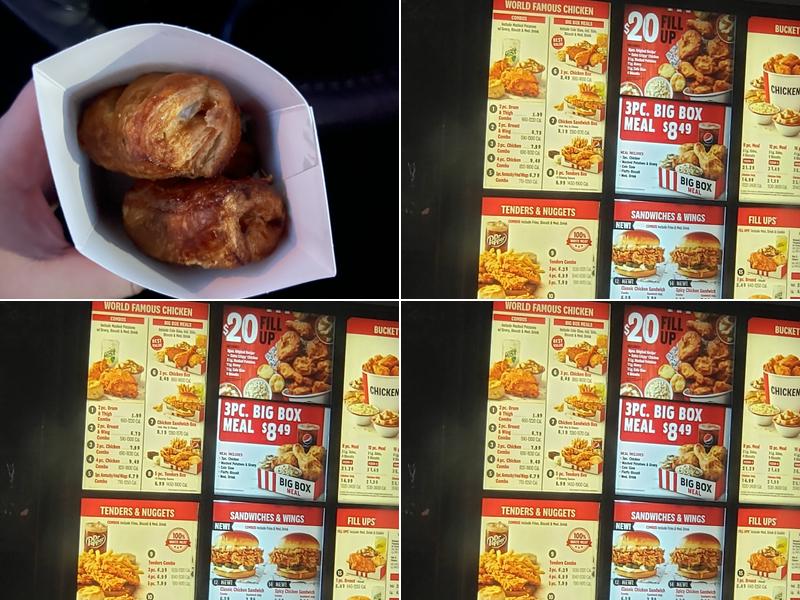 KFC Menu