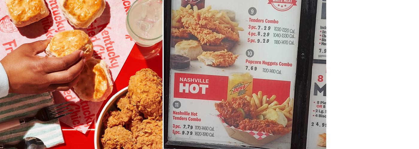 KFC Menu