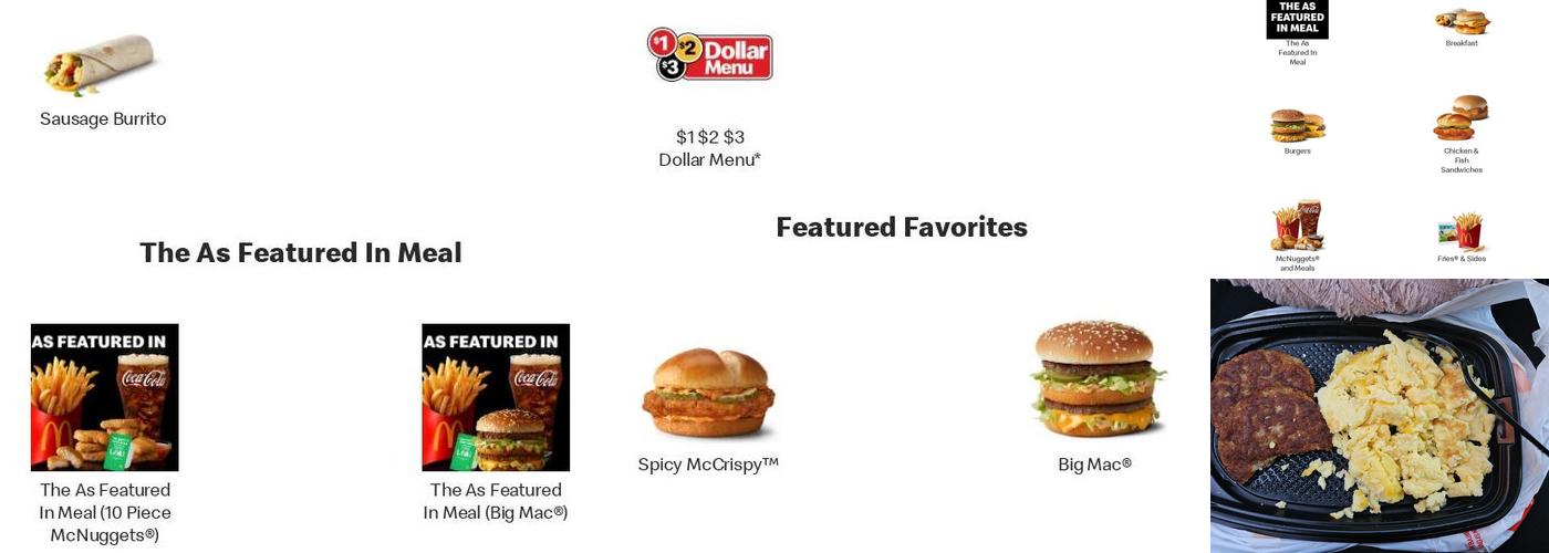McDonald's Menu