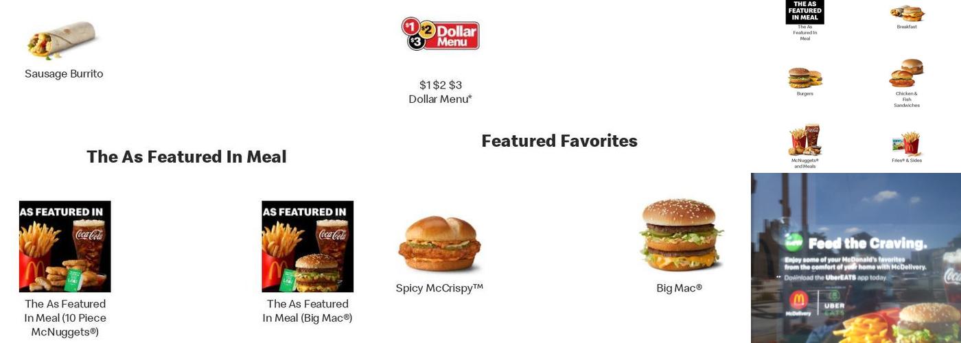 McDonald's Menu