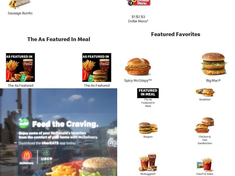 McDonald's Menu