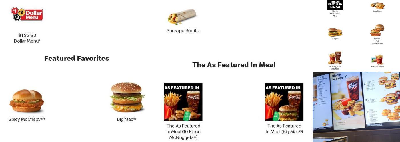 McDonald's Menu