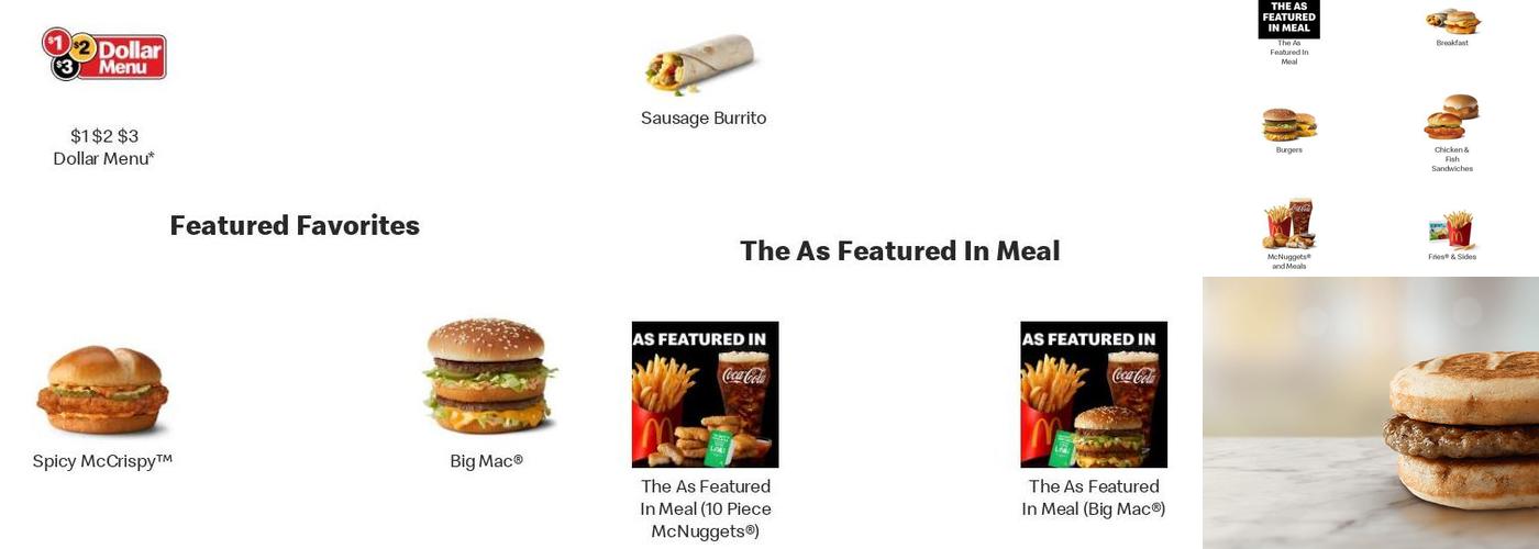 McDonald's Menu