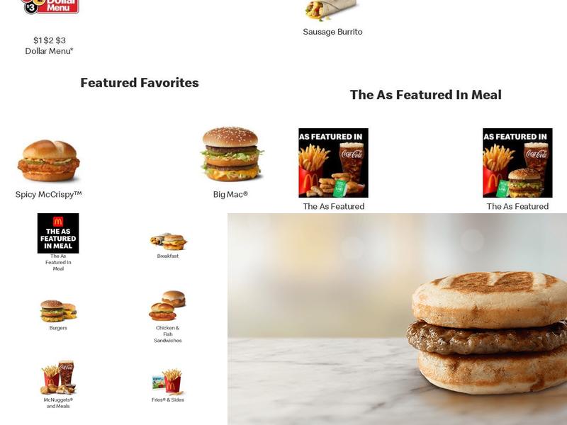 McDonald's Menu