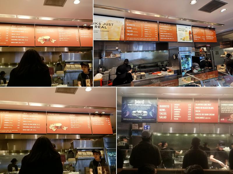 Chipotle Mexican Grill Menu