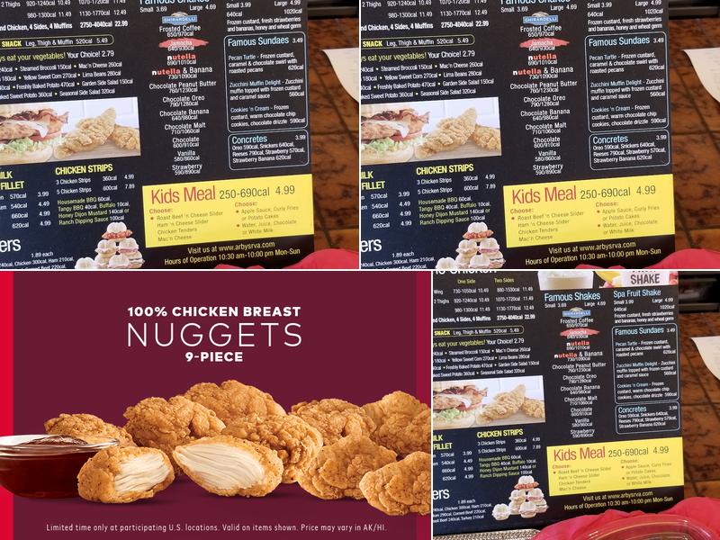 Arby's Menu