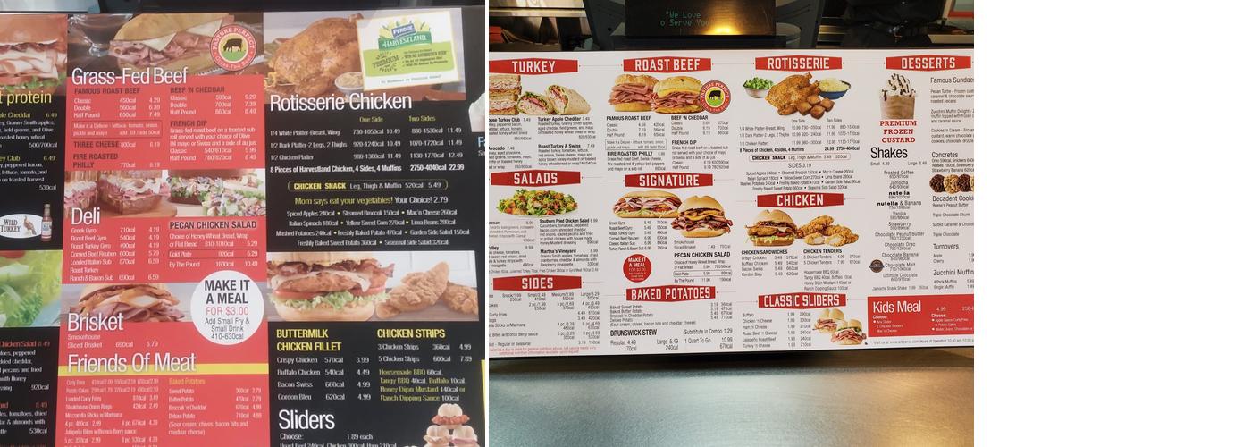 Arby's Menu