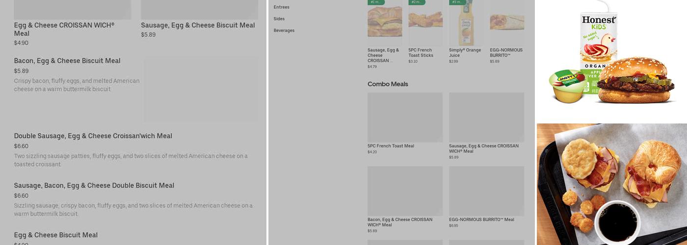 Burger King Menu