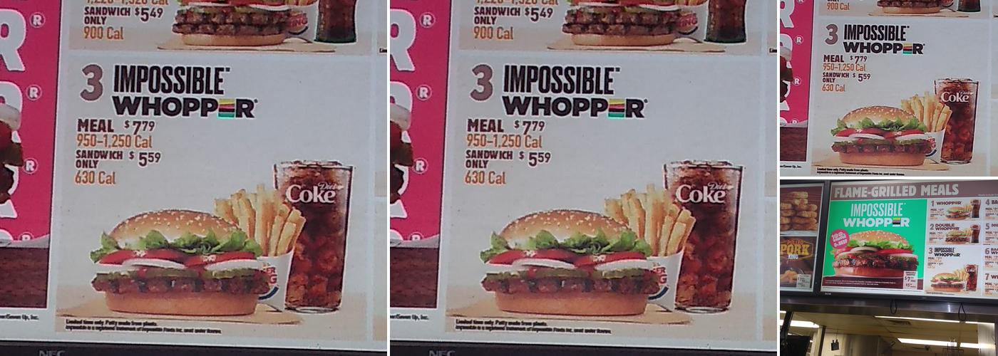 Burger King Menu