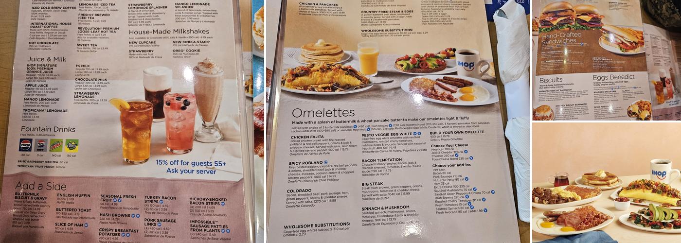 IHOP Menu