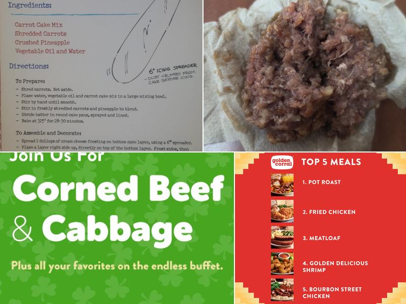 Golden Corral Buffet & Grill Menu