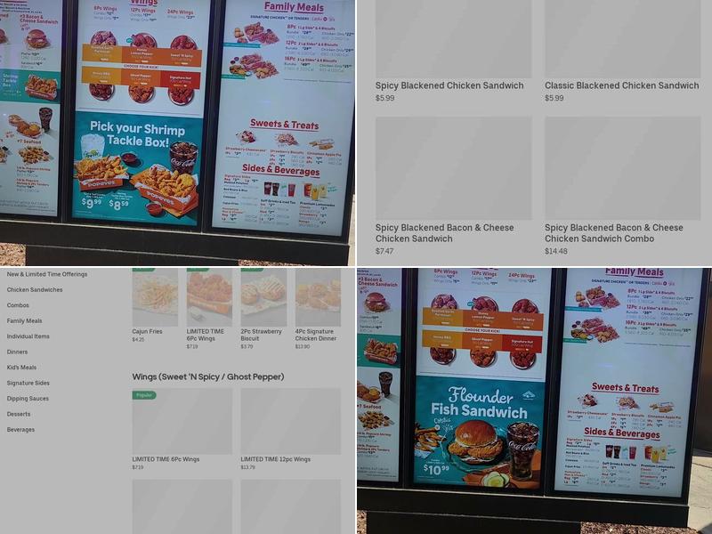 Popeyes Louisiana Kitchen Menu