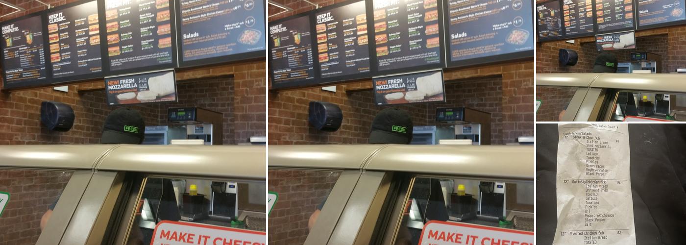 Subway Menu