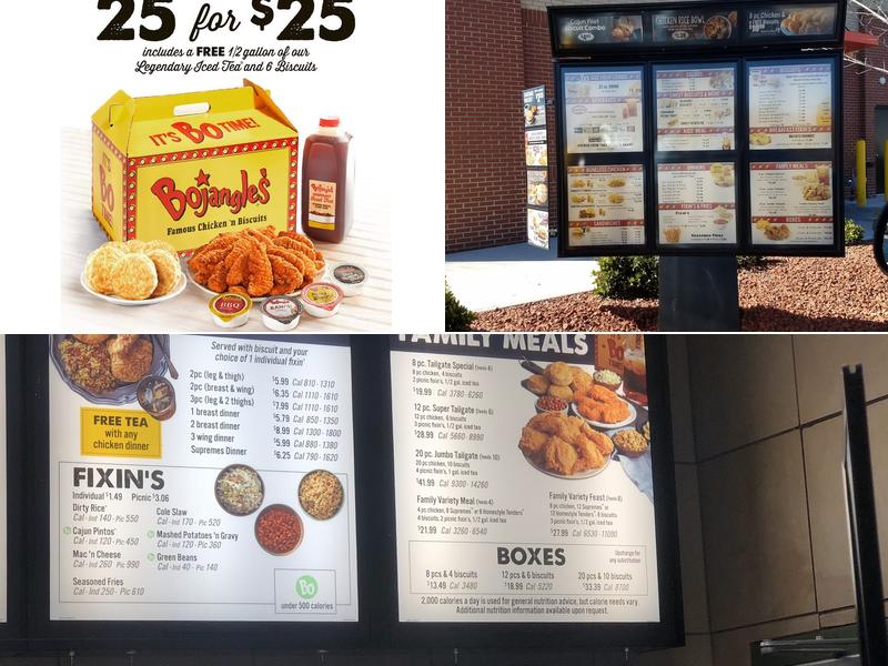 Bojangles Menu