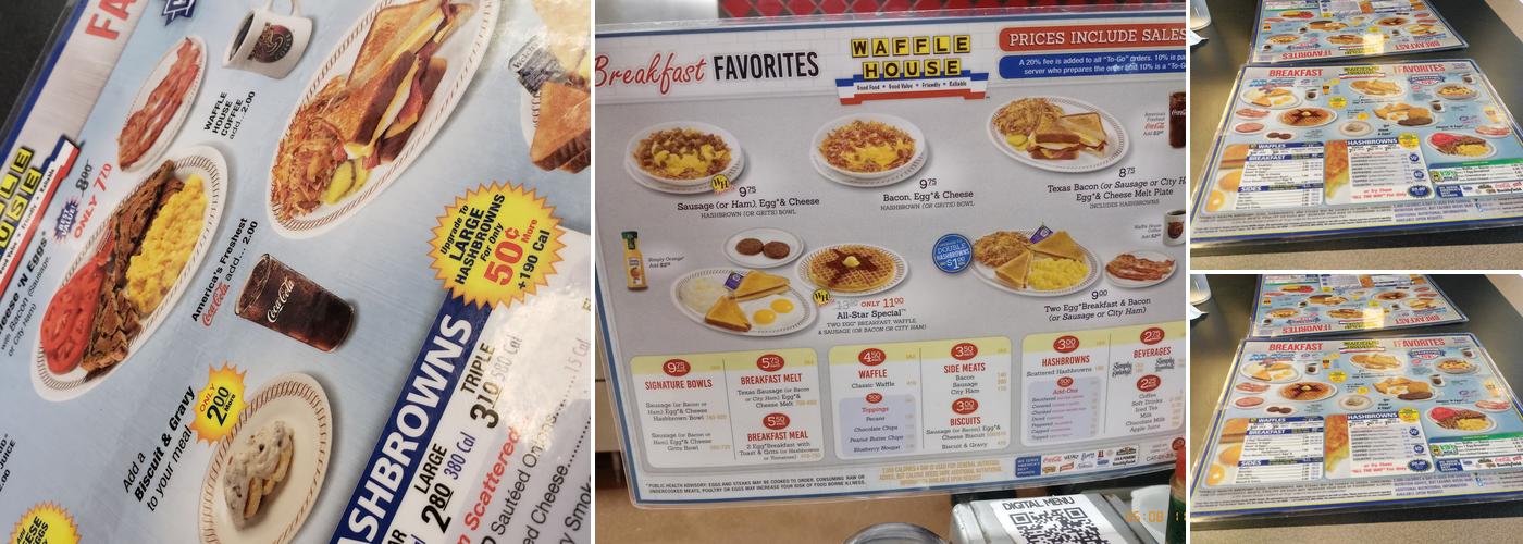 Waffle House Menu