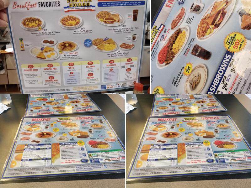 Waffle House Menu
